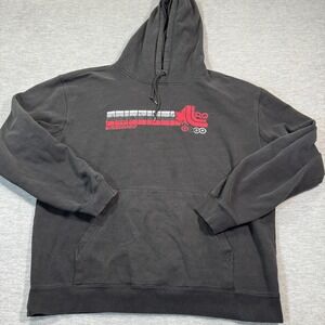 LRG Hoodie Men XL‎ Black Canada Maple Leaf Rollerblade Graphic Streetwear